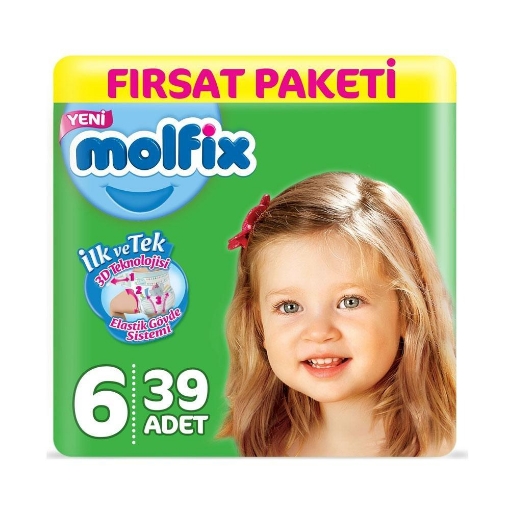 MOLFIX FIRSAT PAKETI NO 6 EXTRA LARGE 15+KG 39 AD.. ürün görseli